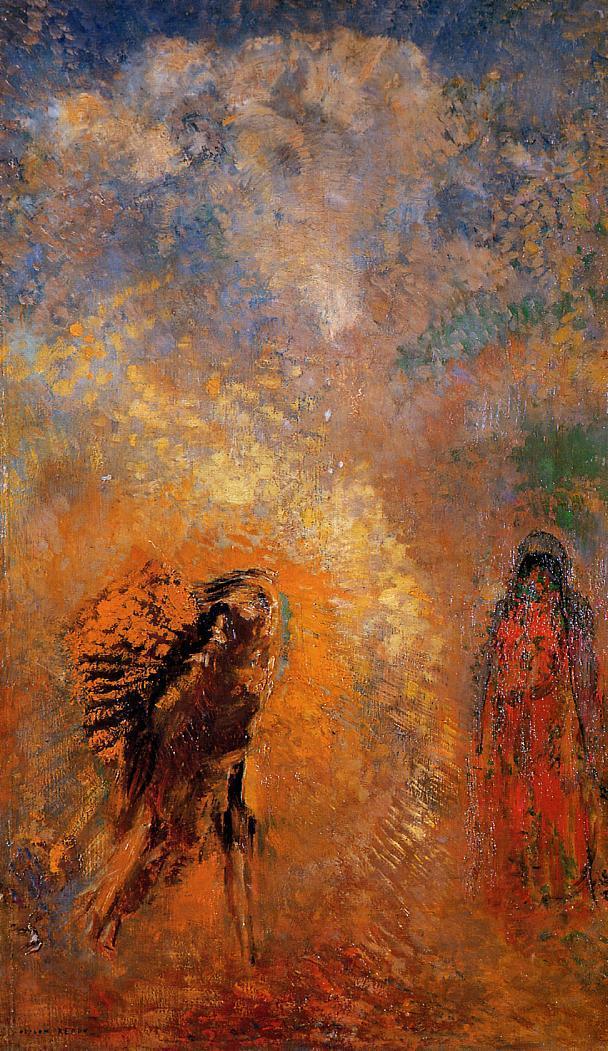 (image for) Handmade oil painting Copy paintings of famous artists Odilon Redon's art The Apparition